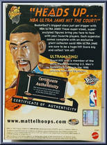 Grant Hill from NBA Jams - Ultra Jams manufactured by Mattel [Back]