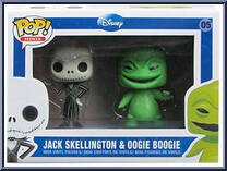Jack Skellington & Oogie Boogie from Nightmare Before Christmas - Pop! Vinyl Figures manufactured by Funko [Front]