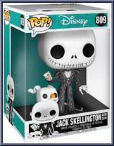 Jack Skellington with Zero (10" Scale) from Nightmare Before Christmas - Pop! Vinyl Figures manufactured by Funko [Front]