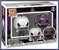 Jack Skellington & Oogie Boogie from Nightmare Before Christmas - Pop! Keychains manufactured by Funko [Front]