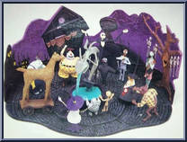 Halloween Town: Witches, Clown from Nightmare Before Christmas - Georama Collection manufactured by Jun Planning [Loose]
