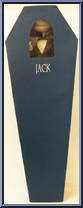 Jack Skellington (Blue Dark Coffin) (2 Heads: Evil Smile, Shock) from Nightmare Before Christmas - 16" Coffins manufactured by Jun Planning [Front]