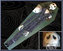 Jack Skellington (Green Dark Coffin) (2 Heads: Worry, Open Mouth) Action Figure