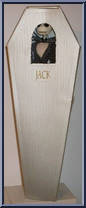 Jack Skellington (Grey Coffin) (2 heads: Angry, Smile) from Nightmare Before Christmas - 16" Coffins manufactured by Jun Planning [Front]