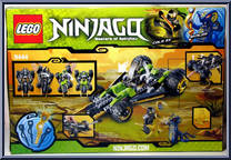 Cole's Tread Assault from Ninjago - Rise of the Snakes manufactured by Lego [Back]