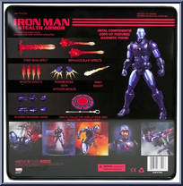 Iron Man (Stealth Blue) from One:12 Collective - Marvel manufactured by Mezco [Back]