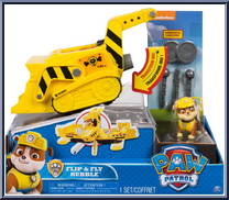 Rubble from Paw Patrol - Flip & Fly manufactured by Spinmaster [Front]