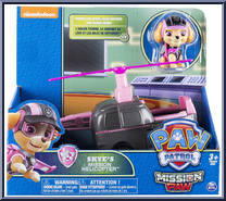 Skye's Mission Helicopter from Paw Patrol - Mission Paw Vehicles manufactured by Spinmaster [Front]
