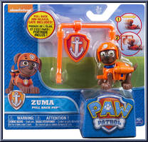 Zuma from Paw Patrol - Pull Back Pups manufactured by Spinmaster [Front]