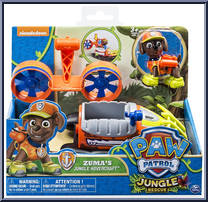 Zuma's Jungle Hovercraft from Paw Patrol - Jungle Rescue Vehicles manufactured by Spinmaster [Front]