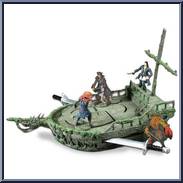 Flying Dutchman Pirate Deck Duel from Pirates of the Caribbean - Dead Man's Chest - Playsets manufactured by Zizzle [Loose]