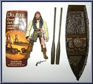 Jack (Ocean Drenched & Long Boat) from Pirates of the Caribbean - Dead Man's Chest - Deluxe Figures manufactured by Zizzle [Loose]