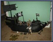 Ultimate Black Pearl from Pirates of the Caribbean - Dead Man's Chest - Playsets manufactured by Zizzle [Loose]