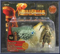Koleniko Flying Dutchman Pirate with Expanding Blowfish from Pirates of the Caribbean - Secrets of the Deep - Deluxe Figures manufactured by Zizzle [Front]