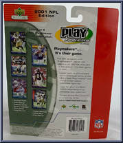 Randy Moss from Play Makers - NFL - 2001 manufactured by Upper Deck [Back]