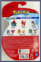 Pikachu / Squirtle from Pokemon - Battle Figure Packs manufactured by Jazwares [Back]