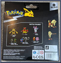 Growlithe / Arcanine from Pokemon Select - Evolution Multi-Pack manufactured by Jazwares [Back]