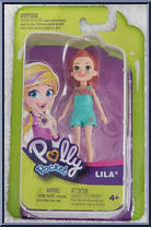Lila (Blue Shirt / Blue Shorts) from Polly Pocket - Basic Series manufactured by Mattel [Front]
