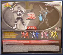 Then and Now - Black Ranger from Power Rangers 2017 Movie - Then and Now manufactured by Bandai [Back]