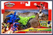 Dino Cycle and Gold Ranger from Power Rangers Dino Charge - Dino Cycles manufactured by Bandai [Front]
