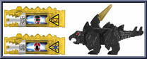Stegosaurus from Power Rangers Dino Super Charge - Dino Charger Power Pack - Series 3 manufactured by Bandai [Loose]