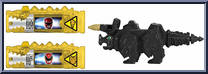 Triceratops from Power Rangers Dino Super Charge - Dino Charger Power Pack - Series 3 manufactured by Bandai [Loose]