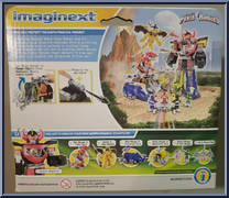 Black Ranger & Mastodon Zord from Power Rangers - Vehicles manufactured by Fisher-Price [Back]