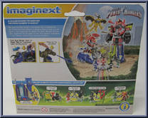 Blue Ranger & Triceratops Zord from Power Rangers - Vehicles manufactured by Fisher-Price [Back]