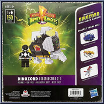 Mastodon Dinozord with Black Ranger from Power Rangers - Dinozords manufactured by Forever Clever [Back]