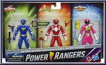 Dino Thunder Blue Ranger / Mighty Morphin Red Ranger / Dino Charge Pink Ranger from Power Rangers - 3-Packs manufactured by Hasbro [Front]