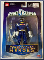 Blue Astro Power Ranger from Power Rangers Heroes - Series  7 manufactured by Bandai [Front]