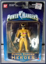 Yellow Astro Power Ranger from Power Rangers Heroes - Series  7 manufactured by Bandai [Front]