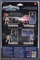 Blue Battilized Power Ranger from Power Rangers in Space - Battilized manufactured by Bandai [Back]