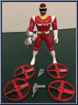 Red Mega Launching Power Ranger from Power Rangers in Space - Mega Launching manufactured by Bandai [Loose]
