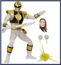 Mighty Morphin "Metallic" White Ranger from Power Rangers Lightning Collection - Mighty Morphin manufactured by Hasbro [Loose]