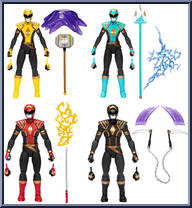 Omega Rangers from Power Rangers Lightning Collection - Exclusives manufactured by Hasbro [Loose]