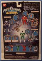 Green Rescue Armor Power Ranger from Power Rangers Lightspeed Rescue - Rescue Armor manufactured by Bandai [Back]