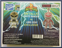 White Ranger (Metallic) vs Lord Zedd from Power Rangers - Exclusives manufactured by Loyal Subjects [Back]