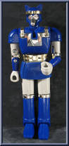Blue Battle Borg from Power Rangers Mighty Morphin - Battle Borgs manufactured by Bandai [Loose]
