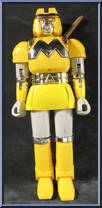 Yellow Battle Borg from Power Rangers Mighty Morphin - Battle Borgs manufactured by Bandai [Loose]