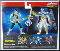 Silver Ranger vs. Prince Vekar from Power Rangers Ninja Steel - Good vs Evil manufactured by Bandai [Back]