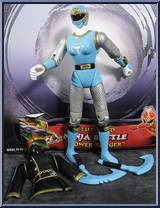 Blue Wind Ninja Battle Power Ranger from Power Rangers Ninja Storm - Basic Series manufactured by Bandai [Loose]
