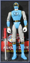 Blue Wind Ninja Flash Power Ranger from Power Rangers Ninja Storm - Basic Series manufactured by Bandai [Loose]
