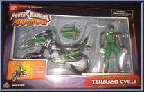 Green Samurai Tsunami Cycle from Power Rangers Ninja Storm - Cycles manufactured by Bandai [Front]