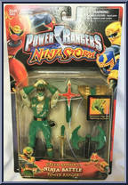 Green Samurai Ninja Battle Power Ranger from Power Rangers Ninja Storm - Basic Series manufactured by Bandai [Front]
