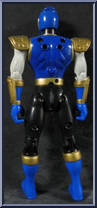 Navy Thunder Ninja Flash Power Ranger from Power Rangers Ninja Storm - Basic Series manufactured by Bandai [Loose]