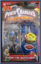 Navy Thunder Turbo Tri-Battlized Power Ranger from Power Rangers Ninja Storm - Tri-Battlized manufactured by Bandai [Front]