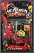 Red Wind Ninja Battle Power Ranger from Power Rangers Ninja Storm - Basic Series manufactured by Bandai [Front]