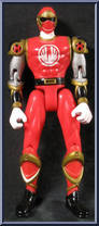 Red Wind Tri-Battlized Power Ranger from Power Rangers Ninja Storm - Tri-Battlized manufactured by Bandai [Loose]