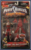Red Wind Turbo Tri-Battlized Power Ranger from Power Rangers Ninja Storm - Tri-Battlized manufactured by Bandai [Front]